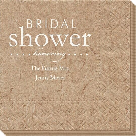 Bridal Shower Honoring Bali Napkins